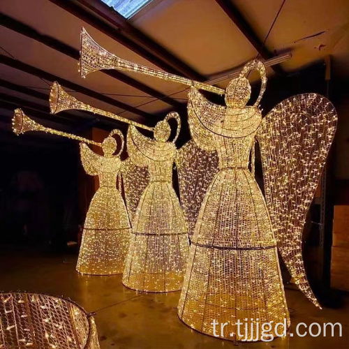 Metal çerçeve dış mekan dekoratif ışık